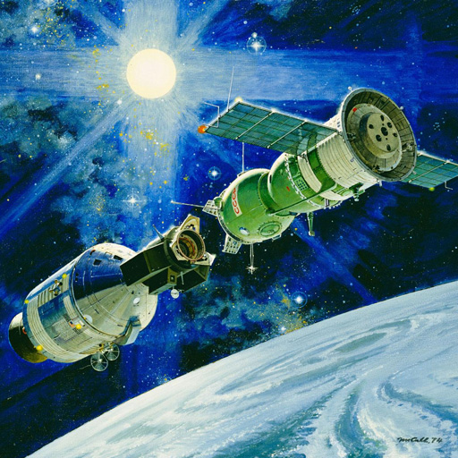 1974�꣬ˇ�g(sh��)���_����•��������Robert McCall�����L��������ǰ�K(li��n)�����w�����Ќ��ӵ��龰��